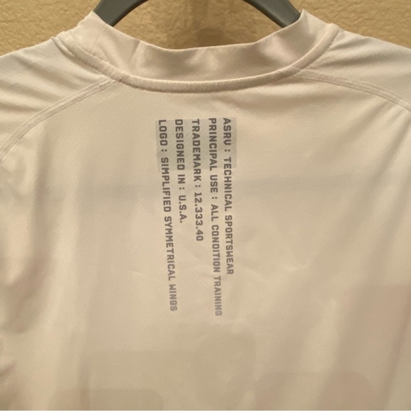 ASRV Men White Technical Sportswear Train-Lite DSG-0164 T-Shirt Size Medium - Picture 7 of 9